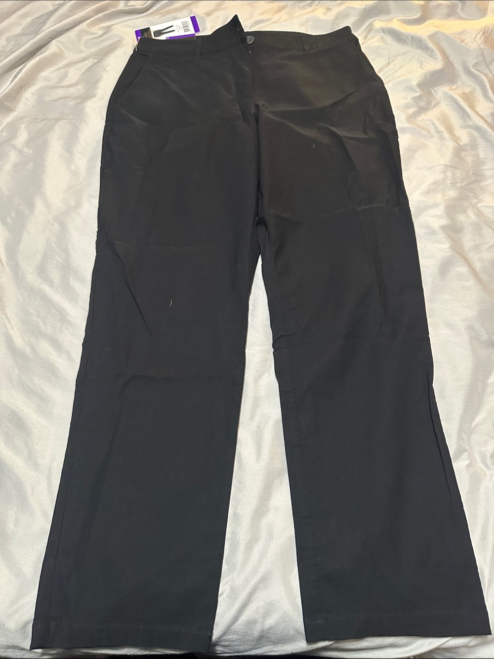 Dalia Black Mid-Rise Trousers